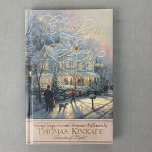 Thomas Kinkade Come Let Us Adore Him hardcover book 1999 ISBN UPC 020049045121